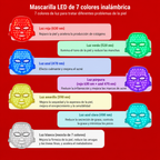Mascarilla LED Facial 7 Colores Fototerapia